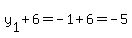 y%5B1%5D%2B6=-1%2B6=-5