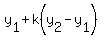 y%5B1%5D%2Bk%28y%5B2%5D-y%5B1%5D%29