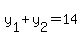 y%5B1%5D%2By%5B2%5D=14
