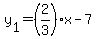 y%5B1%5D=%282%2F3%29x-7