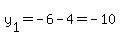 y%5B1%5D=-6-4=-10