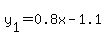 y%5B1%5D=0.8x-1.1