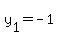 y%5B1%5D+=+-1