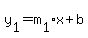 y%5B1%5D+=+m%5B1%5Dx+%2B+b
