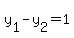 y%5B1%5D+-+y%5B2%5D+=+1