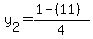 y%5B2%5D=%281+-+%2811+%29%29+%2F+4