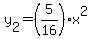 y%5B2%5D=%285%2F16%29x%5E2