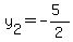 y%5B2%5D=+-+%285+%29+%2F+2