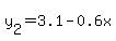 y%5B2%5D=3.1-0.6x
