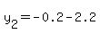 y%5B2%5D+=+-0.2-2.2