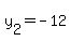 y%5B2%5D+=+-12