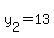 y%5B2%5D+=+13