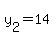 y%5B2%5D+=+14