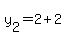 y%5B2%5D+=+2%2B2