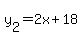 y%5B2%5D+=+2x%2B18