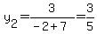 y%5B2%5D+=+3%2F%28-2%2B7%29=3%2F5
