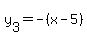 y%5B3%5D=-%28x-5%29