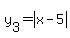 y%5B3%5D=abs%28x-5%29