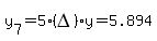 y%5B7%5D=5%2A%28DELTA%29y=5.894