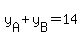 y%5BA%5D%2By%5BB%5D=14