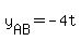 y%5BAB%5D=-4t