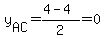 y%5BAC%5D=%284-4%29%2F2=0