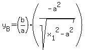 y%5BB%5D=%28b%2Fa%29%28%28-a%5E2%29%2Fsqrt%28x%5B1%5D%5E2-a%5E2%29%29