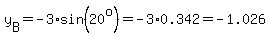 y%5BB%5D=-3%2Asin%2820%5Eo%29=-3%2A0.342=-1.026