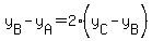 y%5BB%5D-y%5BA%5D=2%28y%5BC%5D-y%5BB%5D%29