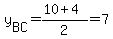 y%5BBC%5D=%2810%2B4%29%2F2=7
