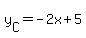 y%5BC%5D=-2x%2B5