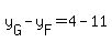 y%5BG%5D-y%5BF%5D=4-11