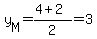 y%5BM%5D=%284%2B2%29%2F2=3