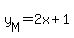 y%5BM%5D=2x%2B1