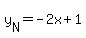 y%5BN%5D=-2x%2B1