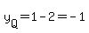 y%5BQ%5D=1-2=-1