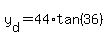 y%5Bd%5D=44%2Atan%2836%29