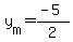 y%5Bm%5D=%28-5%29%2F2