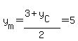 y%5Bm%5D=%283%2By%5BC%5D%29%2F2=5