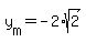 y%5Bm%5D=-2%2Asqrt%282%29