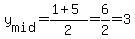 y%5Bmid%5D=%281%2B5%29%2F2=6%2F2=3