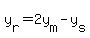 y%5Br%5D=2y%5Bm%5D-y%5Bs%5D