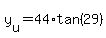 y%5Bu%5D=44%2Atan%2829%29