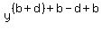 y%5E%28%28b%2Bd%29%2Bb-d+%2B+b%29