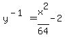 y%5E%28-1%29=x%5E2%2F64-2
