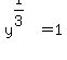 y%5E%281%2F3%29=1