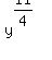 y%5E%2811%2F4%29