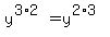 y%5E%283%2A2%29=y%5E%282%2A3%29