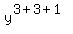 y%5E%283%2B3%2B1%29