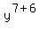 y%5E%287+%2B+6%29